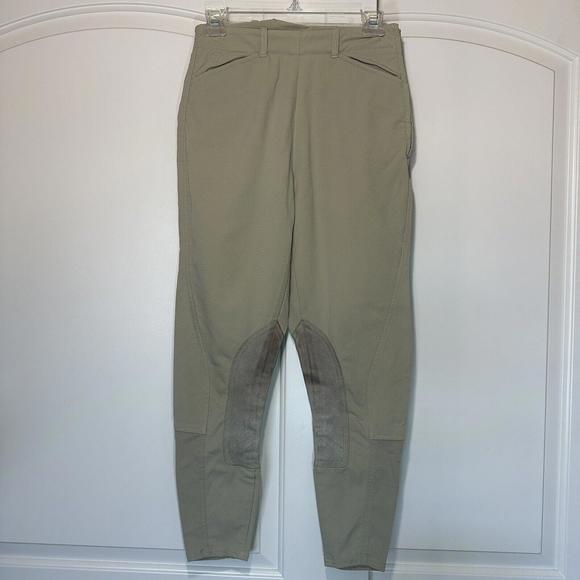 Ariat Pro Series Womens Equestrian Riding Breeches Pants Size 24R Tan Khaki‎ - Picture 1 of 6